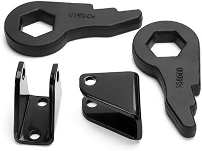 1-3 Inch Leveling Lift Kit, Dynofit Torsion Bars Key with Shock Extender Brackets for 2001-2010 Silverado GMC Sierra 1500HD 2500 2500HD 3500 3500HD 2WD 4WD 8 Lug, 1-3" Forged Suspension Lift Kit