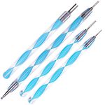 JUYA Quilling Slotted Tools with Stainless Steel Head (4-pc Set, Blue)