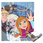 Northwest Disney 100 Silk Touch Throw Blanket, 50" x 60", Frozen Family