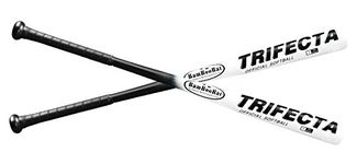 Trifecta Wood 34" Softball Bat Bamboo/Hickery Black/White 100 Day Warrenty