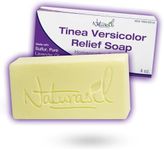 Naturasil Tinea Versicolor Treatment Max-Strength 10x Soap | Antifungal Micronized Sulfur | Stops Tinea, Pityriasis, Candida, Ringworm Jock Itch & Irritation | Fast Acting Adult & Kid Safe | 4 oz Bar