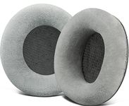 SOULWIT Professional Replacement Earpads Cushions for AKG K701, K702, Q701, Q702, K601, K612, K712 Headphones, Ear Pads with Softer Velour - Grey