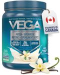Vega Protein + Supergreens - 20g Plant-Based Pea Protein with Veggies, Vanilla, 18 Servings, Vegan Keto, Non-GMO, Gluten Free, Dairy Free, Low Carb, 526g (Packaging May Vary)