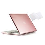 RUBAN Case Compatible with MacBook Pro 13 inch 2012 2011 2010 2009 Release A1278, Plastic Hard Case Shell and Keyboard Cover for Older Version MacBook Pro 13 Inch with CD-ROM - Rose Gold