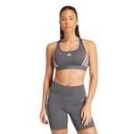 adidas Women Powerreact Train Medium Support 3Stripes Bra Sports Bra, MCD