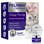 FELIWAY Optimum Diffuser & 30 Day Refill, The Best Solution to Ease cat Anxiety, cat Conflict and Stress in The Home, 48 ml (Pack of 1)