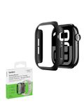 Belkin ScreenForce TemperedCurve 2-in-1 Apple Watch Screen Protector for Series 10 (46mm), Apple Watch case with 360˚ protection and protective bumper, tempered glass screen protector - black