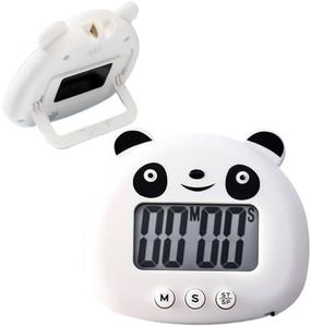 Digital Kitchen Timer Cute Animal Timer Large Screen Cooking Timer Clock for Time Strong Magnet Back Stand Loud Alarm Used for Time Management Exercise and Children's Learning Panda Timer (Panda)