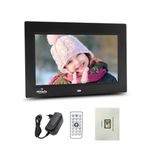 Miracle Digital 7'' IPS Digital Photo Frame - High-Def Display, 8GB Memory, 2GB RAM, 180° Wide Angle Viewing, Supports Video & Audio, SD/USB, Remote, Slideshow Feature.