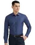 Van Heusen Men's Cotton Slim Fit Formal Shirt (Vhsfrslbj74217_Navy 40)