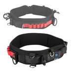 PULUZ Multi-Function Camera Waist Belt for SLR/DSLR Cameras, Adjustable Camera Waist Strap with Hook for Hanging Photography Accessories Fit for Outdoor Photographer,Length Adjustment:29-49in, Red,