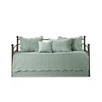 Madison Park Lightweight Coverlet Bedspread Bedding, Shams, Microfiber, Seafoam, 75"x39"