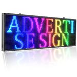 P10 WiFi Programmable Full Color LED Scrolling Sign - High Brightness, Versatile Display for Dynamic Advertising and Business Use (100cm x 36cm)