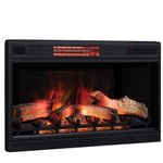 ClassicFlame 3D Infrared Quartz Fireplace Insert Plug and Safer Sensor 32 inches Electric