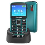 uleway Big Button Mobile Phone for Elderly Easy to Use Basic Cell Phone Dual Sim Free Unlocked Senior Mobile Phone with SOS Emergency Button Charging Dock Hearing Aid Compatible (HAC)