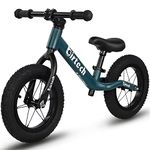 Hello-5ive 12" Balance Bike for 2, 3, 4, 5 Year Old Boys and Girls, Lightweight Nylon Frame Toddler Training Bike No Pedal Bikes for Kids with Adjustable Seat and Air Tires (Green)