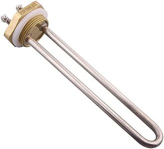 DERNORD Elemento riscaldante per acqua 12V 200 Watt 1,25" flangia in rame pezzo di ricambio