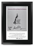 HWC Trading Lady Sings the Blues Movie Poster Diana Ross, Richard Pryor 16 x 12 inch Framed Gifts Printed Poster Signed Autograph Picture for Movie Memorabilia Fans - 16" x 12" Framed