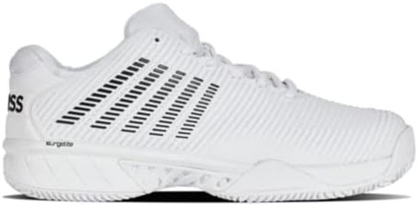 K-Swiss Men's Hypercourt Express 2 HB Tennis Shoe, White/Black, 9.5 M