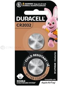 Duracell CR2032 Battery x2, (DL2032B2), 2 Pack of DL2302/CR2032 32060