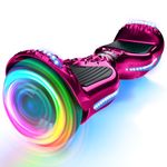 HOVERSTAR All-Terrain Hoverboard for Kids, Self Balancing Scooter with Bluetooth Speaker, Bright LED Lights and Flashing Wheels, UL 2272 Certified, for Ages 7-12 and Teens
