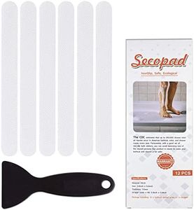 Secopad Anti Slip Shower Stickers 24 PCS Safety Bathtub Strips Adhesive Decals with Premium Scraper