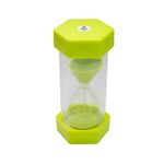 TeacherFav Sand Timer for Kids - 2 Minute Green - 5 inches Hour Glass Acrylic Covered for Classroom, Home & Kids Room - Medium Single Pack