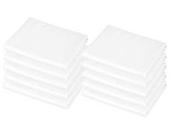 American Baby Company 10-Piece 100% Cotton Percale Standard Day Care Cot Sheet, White, 23" x 51"