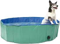 Pet Mania - Medium Green Foldable Pet Swimming Paddling Pool for Dogs - 120x30cm