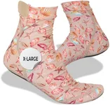 CallaSports Neoprene Beach Socks - Water and Sand Socks for Men and Women (X-Large, Sea Shells)