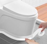 ABSOFINE Caulk Tape Waterproof Self Adhesive, White Toilet Caulk Sealant Tape, Shower Seal Strip for Kitchen, Countertop, Bathroom, Sink, Bathtub Toilet Edge Protector with Sealing Tool (1.97"x16.4Ft)