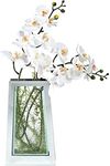 Royal Imports Flower Mirror Glass Vase - 13.5" Tall Tapered - Decorative Modern Floral Centerpiece Accent for Home Decor Living Room Bathroom, Kitchen, Fireplace, Shelf, Table, Entryway, Wedding