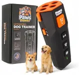 Paws Power Dog Bark Deterrent Devices for Own or Neighbor’s Dog, Ultrasonic Anti Barking Device for Dogs with 6 Modes, 25–30Hz Frequency, Rechargeable, Safe Dog Training Tool for Indoor Outdoor Use