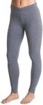 Cuddl Duds Women's Softwear with Stretch Legging, Heather Coal, Medium