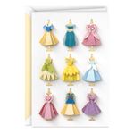 Hallmark Signature Blank Card (Disney Princess Dresses)