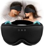 MUSICOZY Sleep Mask Headphones | 100% Blackout 3D Organic Bamboo Cotton Eye Mask for Travel & Restful Sleep,Shift Work | Bluetooth 5.4 Sleep Headphones Cool Gadgets Gift for Men & Women