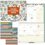 Boxclever Press Home Planner 2025 Calendar UK. Large Wall Calendar 2025 runs Now - Dec '25. Family Calendar 2025 with Monthly Checklists, Tabs & Stickers.