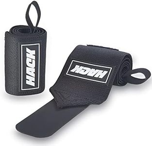 Hack Athletics Professional 24" Flexible Wrist Wraps with Thumb Loops - Wrist Support for Men and Women - Hand Grip Wrist Straps for Weightlifting, Bench Press, Body Building, Strength Training
