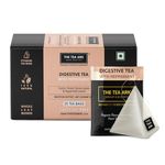 The Tea Ark Digestive Tea Bags (25 Count) | Herbal Tea with Cumin, Fennel, Senna & Peppermint | Individually Wrapped Pyramid Tea Bags | Caffeine Free (25 Tea Bags, Digestive Peppermint)