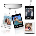 Personalised Car Air Freshener, Custom Double Sided Picture Air Freshener for Car Room Wardrobe, Hanging Ornaments (One Size, Polaroid)