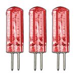 PB-Versand 3x G4 LED 1.5 Watt Dimmable Lamp Red/Red Light 12 V DC 24 SMD Dimmer