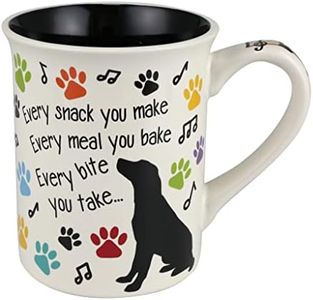 Enesco Our Name is Mud Every Snack You Make Pet Dog Coffee Mug, 16 Ounce, Multicolor