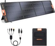 GRECELL 200W Portable Solar Panel for Power Station, Foldable Solar Charger w/ 4 Kickstands, IP65 Waterproof Solar Panel Kit w/MC-4 DC XT60 Anderson Aviation Output for Outdoor RV Camper Blackout