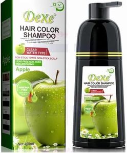 URBANMAC Black Hair Shampoo Apple Dye Clear Water Type, 72-Hour Fragrance, Suitable for Women, Men and Grey Hair, 400 ml