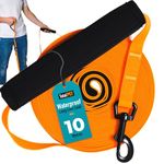 Total Pet Training Lead for Dogs, Waterproof Long Line for Recall & Obedience Training - Extra Long Dog Lead - Suitable for all Sized Dogs (10m, Regular Clip)