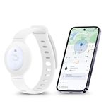 tag8 Dolphin Watch Tracker Rex for Android, GPS Tracker Kids Real Time Mini Locator Watch Band for Teens Special Needs & Elderly Hidden Tracking Device, Waterproof Smart Watch GPS Trackers (White)
