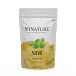 100% Natural Sidr Powder by mi nature | 227g (8oz) (0.5 lb) | Sidr leaves Powder for hair | Natural Hair conditioner | Natural source of mucilages and saponins | Natural hair cleanser