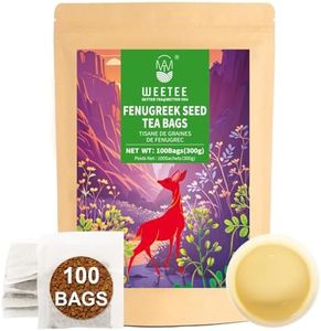 WT WEETEE Fenugreek Tea Bags 100 Count, 100% Natural Premium Whole Fenugreek Methi Seeds, Caffeine-free Nourishing Herbal, No Additives