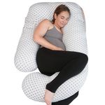 PinkFroggie Pregnancy Pillows,Soft U-Shape Soft Maternity Pillow with Removable Upgraded Velvet Cover-Full Body Support Pillows for Adults Sleeping-Pregnancy Must Haves