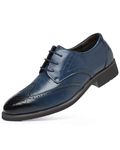 Shoes For Men Blue Leathers